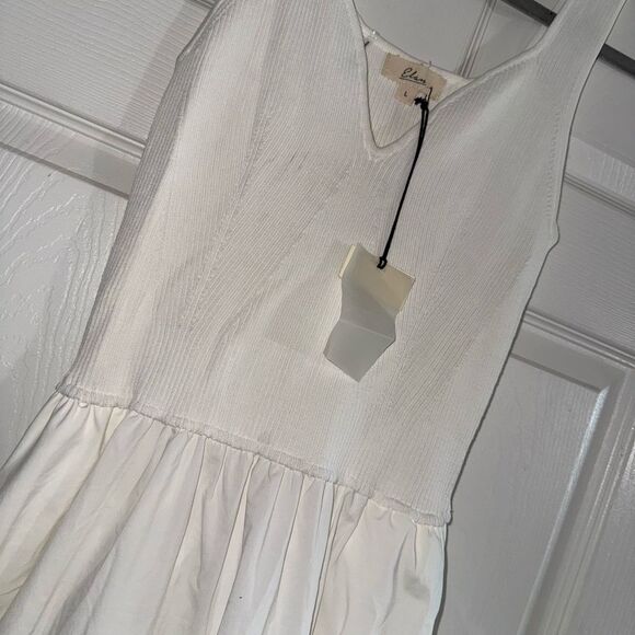 Elan Rhodes Mixed Media Tank Dress Size Large NWT *Read* - Picture 5 of 11